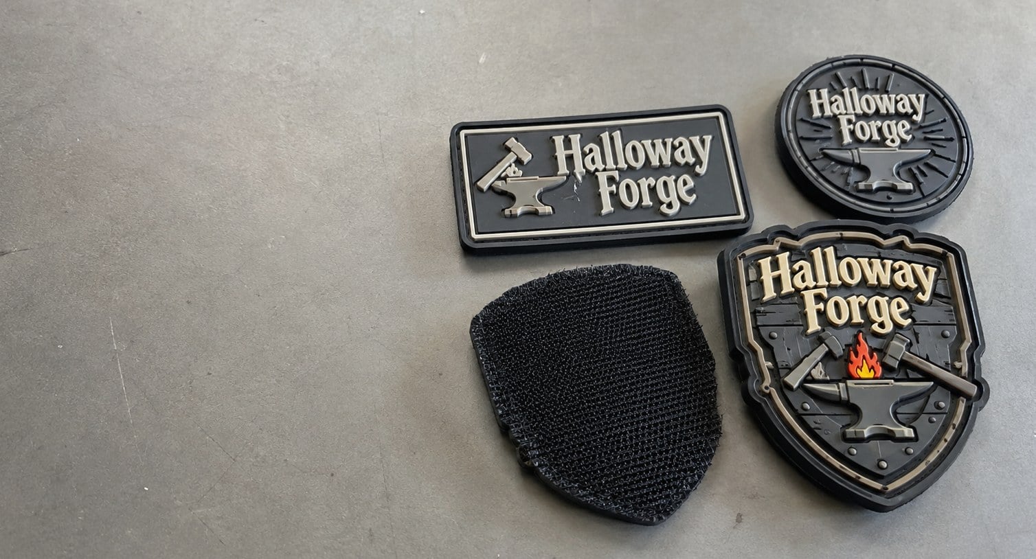 Custom printed pvc patches with logo