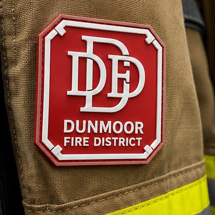 Customized pvc patches for fire, ems and search and rescue