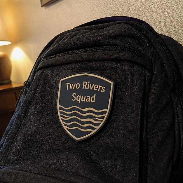 Pvc patches with logo — customer photo